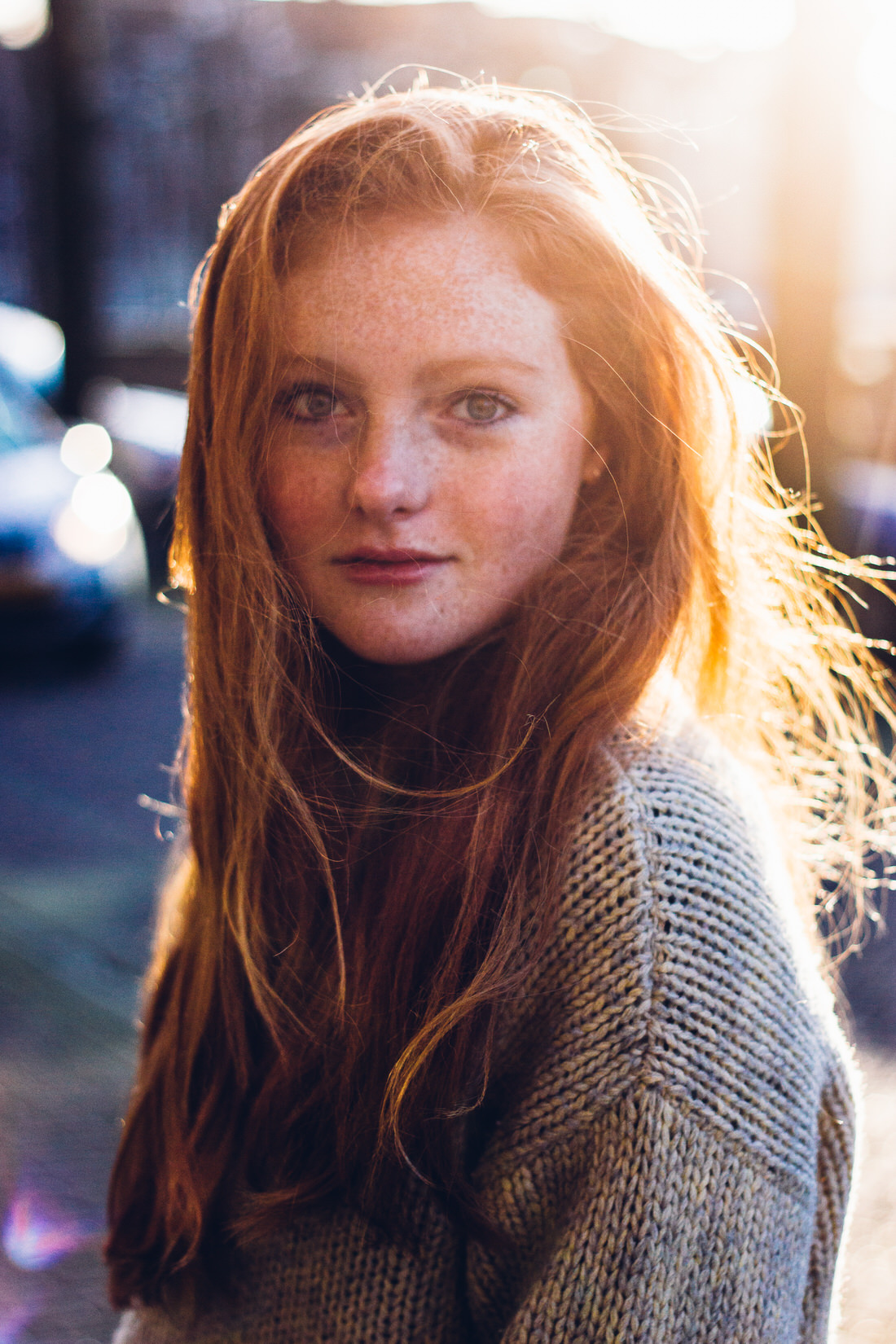 girl red hair freckles